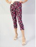 Heart Print Stretch Capri